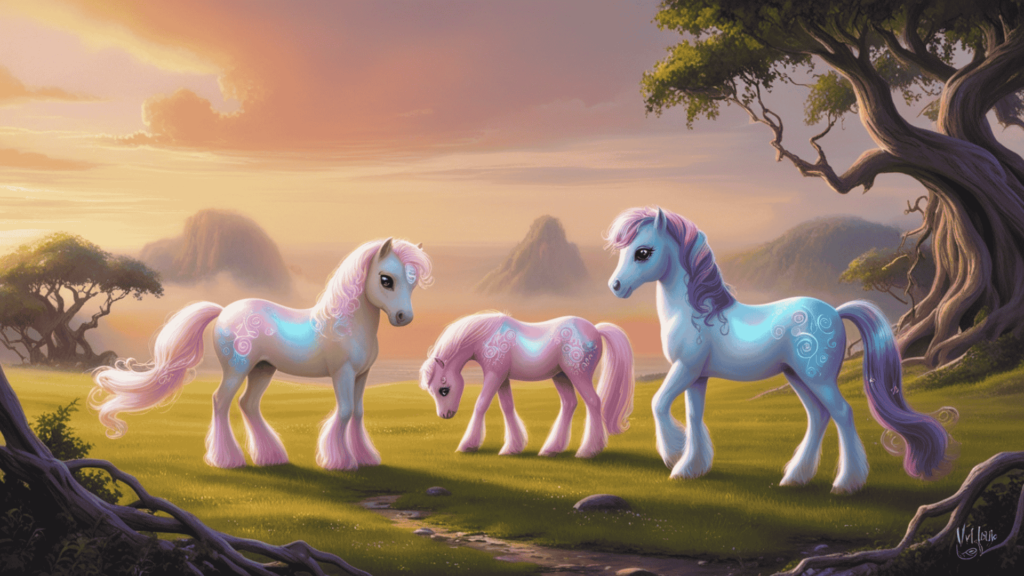 An image of ponnies